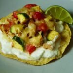 Chicken and Zucchini Tostadas