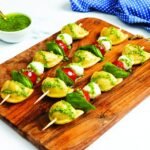 Margherita Pizza Pierogi Skewers