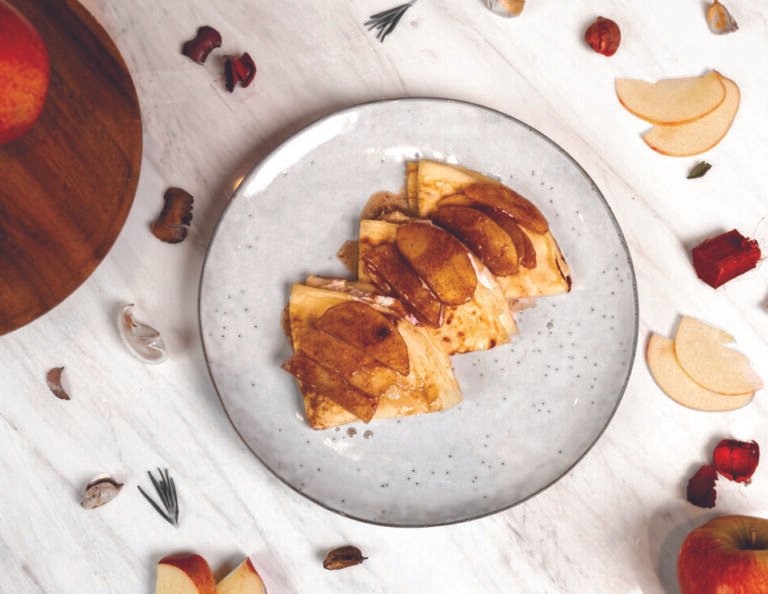 Ricotta Apple Crepes