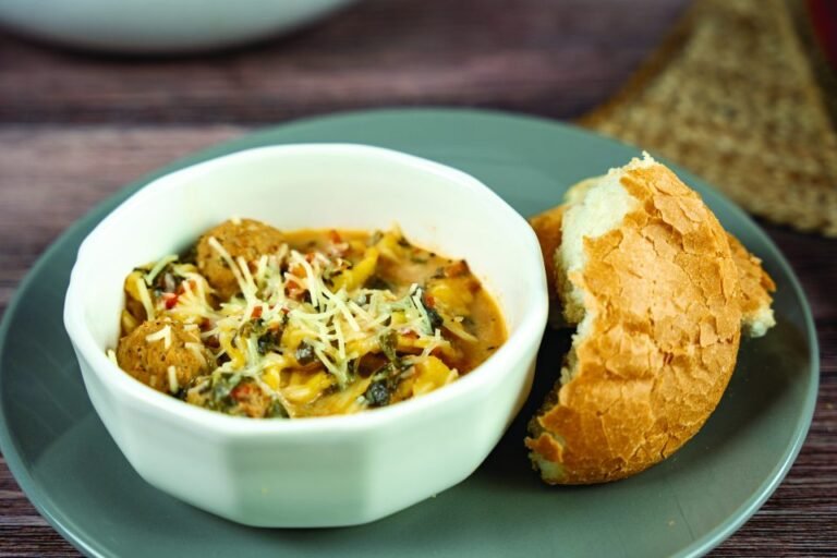 Hearty Meatball Tortellini Soup