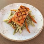 Salmon with vegetables