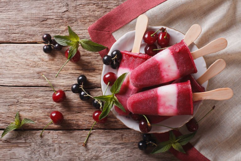 Cherry Popsicles