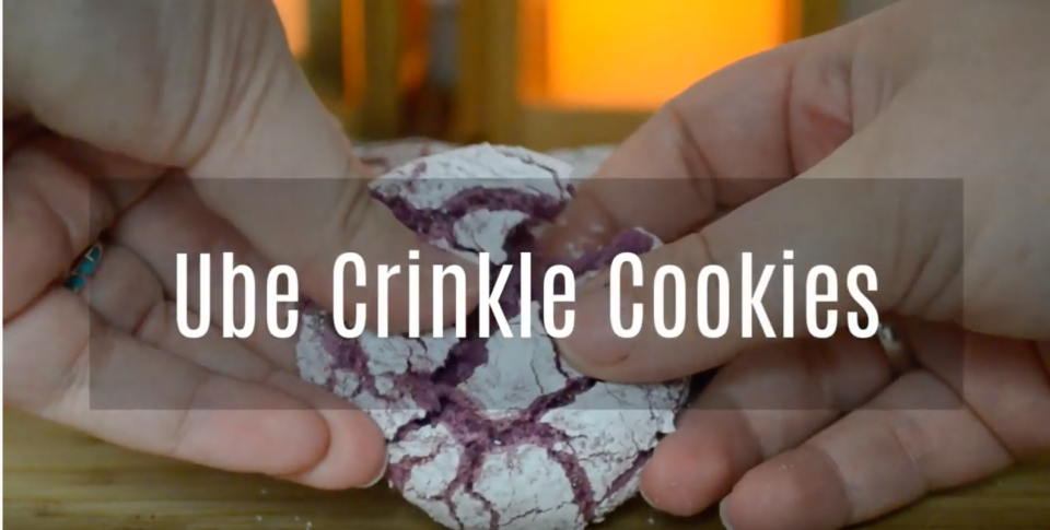 Ube Crinkle Treats