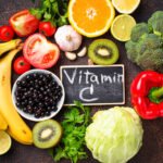 Food containing vitamin C